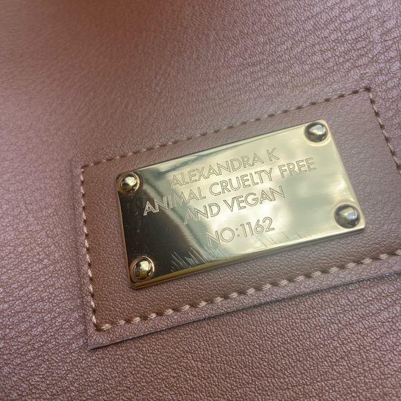 Alexandra K beige camel tote with pouch - Picture 2 of 7